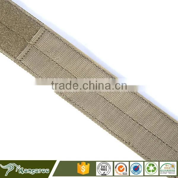 Brown Tactical Belt With Buckle Metal Military photo-4