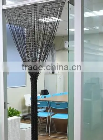 12mm Black Double Hook Size Aluminum Insect Curtain Chain photo-5