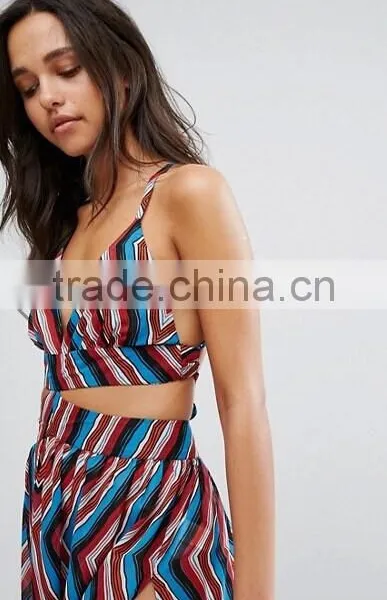 Fashionable Boohoo Maxi Beach Dress Set Crop Top Set photo-4