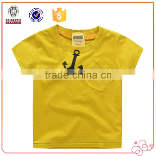 Hot Selling Kids Wear Short Sleeve T-shirt Printing Design Child Wear With Pocket photo-5