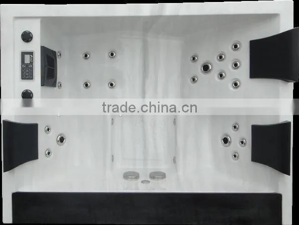 Luxury Hot Tub Spa With LED Waterfall