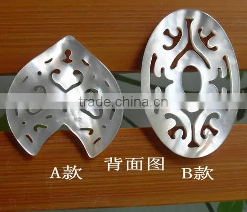Natural Leaf Shape Black Shell Charms Diy Black Shell Charm Pendant Wholesale Jewelry Accessories photo-6
