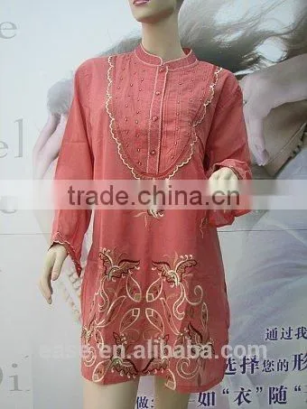 Woman Embroidery Jumper Long Blouse photo-6