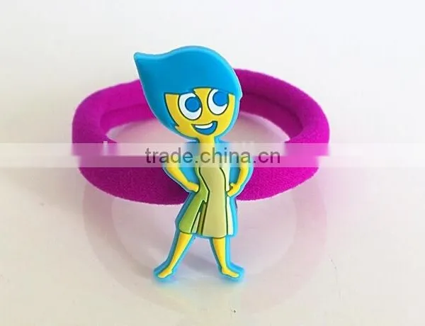 Inside Out Cartoon Characters Decorative Elastic Hair Tie for Kids photo-3