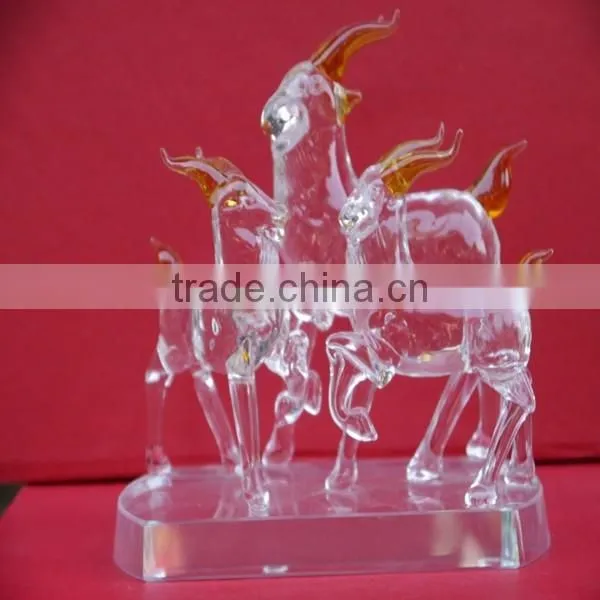 Cut and Polished Optical Crystal Goat Model Souvenir photo-4