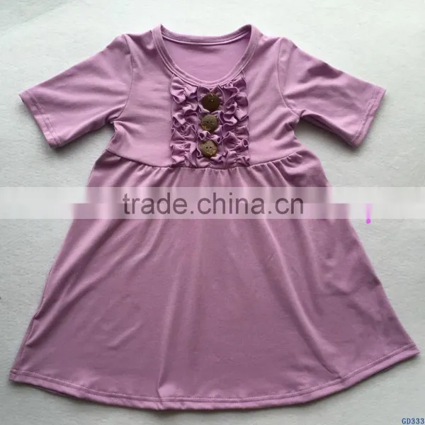 2017 New Fashion Little Girls Cotton Summer Dress Boutiqu Casual Toddlers Baby Short Sleeves Party Dress photo-4