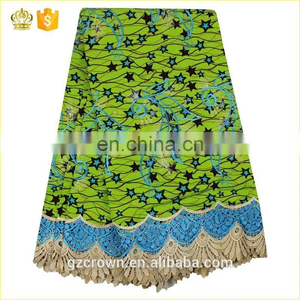 2017 Hot Sale New Design Exquisite African France Lace Wax Print Wax Cloth Embroidery Lace of H170112001 photo-2