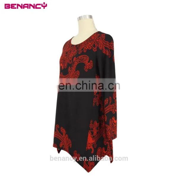 Premium Women Ethnic Wear Plus Size Scoop Neck Rendering Printing Tunic Top photo-5