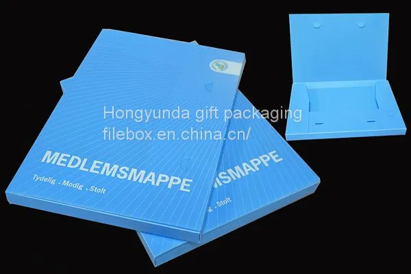 China Factory Wholesale Box File Custom Printed Box File for Stationery