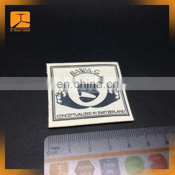 Environmental Brand Woven Label Tag for Foreign Trading Garments Cotton Clothes Neck Label photo-2