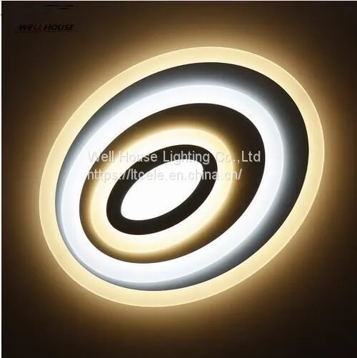 Modern LED Chandelier Lights Lamp 24w-108w Dinning Room/bedroom Acrylic+Metal Dimmable Pandent Hanging Chandelier photo-5