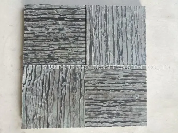 Grey Wooden Marble,Zebra Stripe Marble, Blue Bamboo,Grey Straight Marble, Grey Marble Slabs & Blocks photo-2