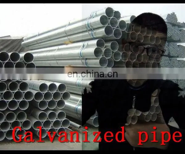 China Zinc Coated /galvanized Round Steel Pipe With Good Price Manufacture photo-4