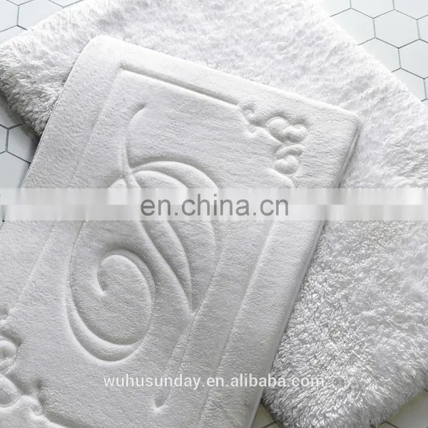 BATHMAT - EMBOSSED - 69770 WHITE/BRWON photo-2