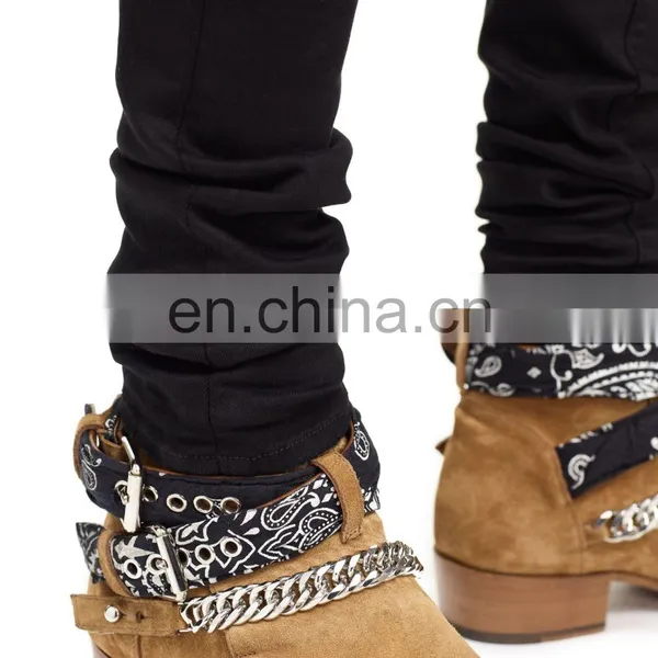 DiZNEW Guangzhou Factory Distressed Damage Embroidered Snakes Jeans Men photo-6