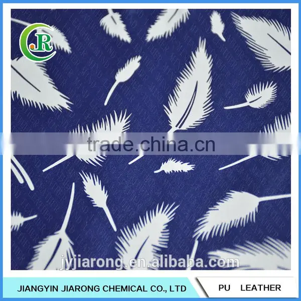 New Design Eco-friendly Printed PU Leather With Grain photo-2