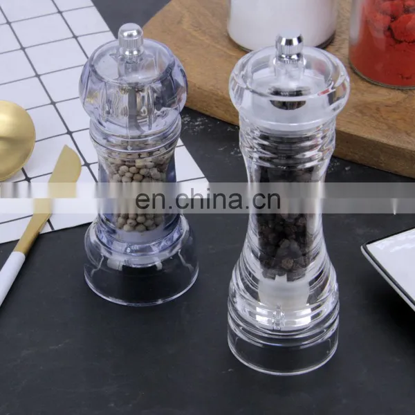 Transparent Acrylic Grinders, Refillable Grinders, Salt and Pepper Grinder Mill photo-3