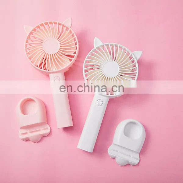 New Wholesale Small Portable Handheld Rechargeable Travel Office Outdoor USB Desk Mini Fan photo-4