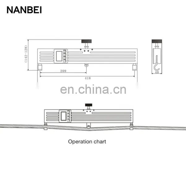 3000N Digital Wire Tension Meter for Elevator photo-5