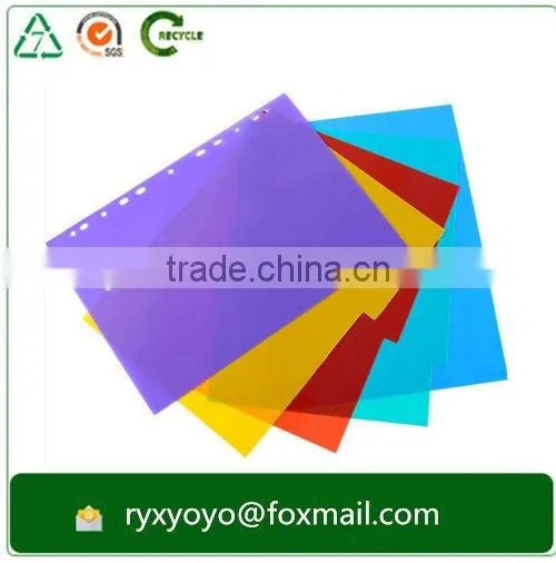 Office/school Statioanry a4 Size pp Plastic Colorful Index Card Divider With Tabs photo-4
