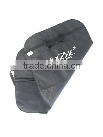 Wholesale Zip Lock Black Non Woven Travel Suit Wedding Dress Cloth Custom Foldable Suit Garment Bag photo-2