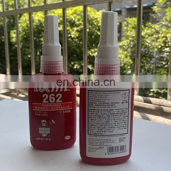 10ml 50ml 250ml Loctiter 262 Screw Glue Red High Strength Thread Fastener Oil Resistant Permanent Locking Anaerobic Glue photo-3