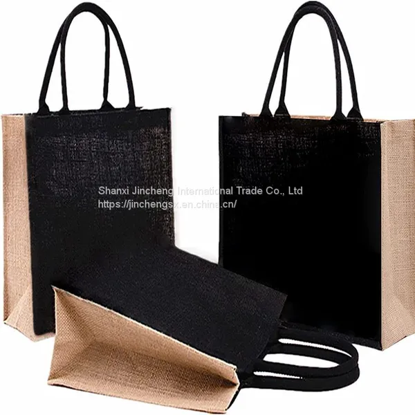 Wholesale Cheap Durable Colorful Jute Bag Jute Shopping Bag Custom Jute Tote Bag photo-2
