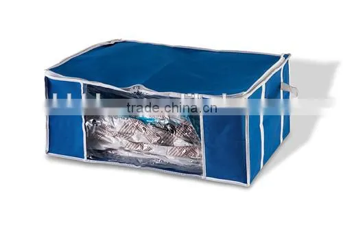 Bag Organizer With Vacuum Bag Inside and Canvas Box Outside