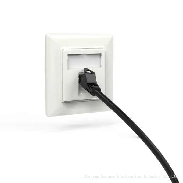 FTP Shileded German Type Rj45 Wallplate for Keystone Modules