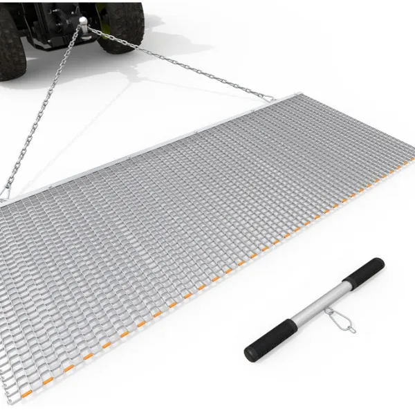 6ft X 3ft Drag Mat Heavy Duty Zinc & Steel Mesh Field Surface Leveling for ATV UTV photo-2