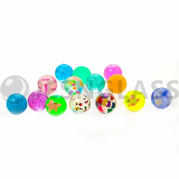 Factory Wholesale Various Design 20mm 27mm 32mm 35mm 38mm 45mm 49mm 56mm 60mm 3D Animal Bouncy Toy Rubber Balls photo-5