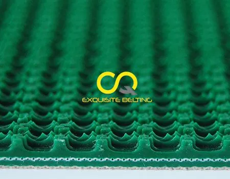 5mm Rough Top Green PVC Conveyor Belt