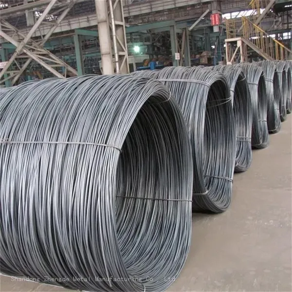SAE1008 SAE1006 AISI1020 5mm 5.5mm 8mm 10mm Q195 Q235 Wire Rod for Sale photo-1