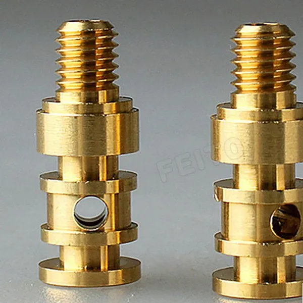 Custom Made Precision Small Aluminum Brass & Stainless Steel CNC Milling Turning & Drilling Machined Parts Polishing Services