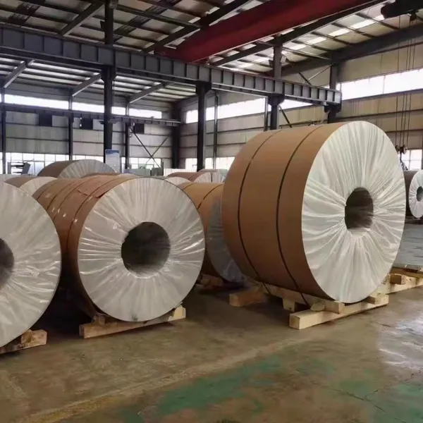 12-20 Micron Aluminum Coil 1050 1060 3003 H14 H24 Plain Aluminum Coil Roll Uncoated Aluminum Coil for Industry Roofing Gutter photo-4
