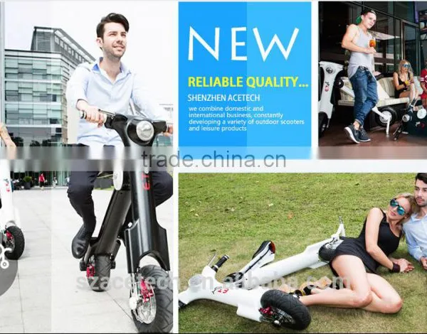 New Design ,world Patent 2 Wheel Electric Scooter With Aluminium ,Lithium Battery 3 Hours Charging Time