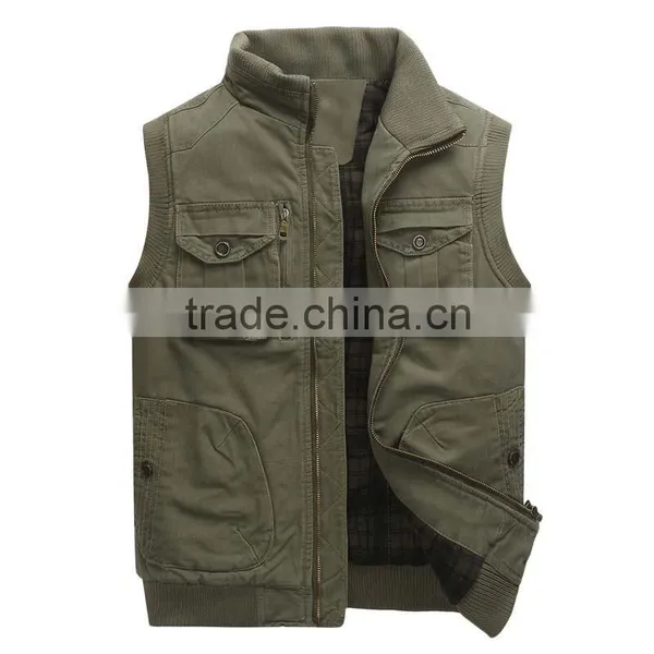Quality Custom Printed or Embroidery Sleeveless Vest Coat for Men photo-4