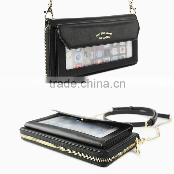 New Arrival Mobile Case for Iphone 6 Plus,Women Wallet Case With Shoulder Strap photo-4