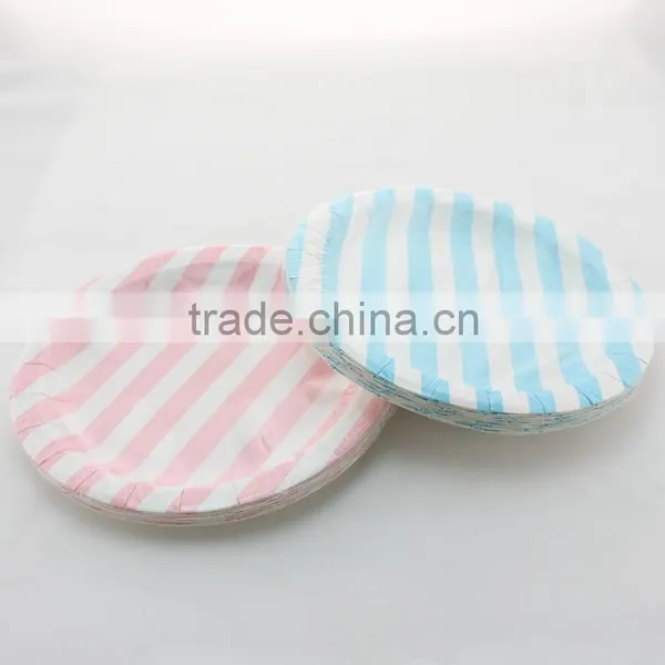Solid Color High Quality 9'' Round Paper Plates for Quinceanera Favors Quality Choice photo-2