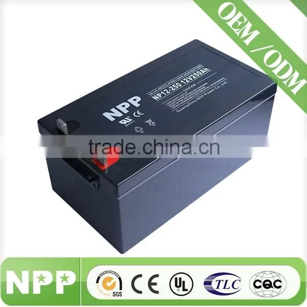12v250ah Made in China Storage Battery for Elecrtic Bike/UPS photo-4