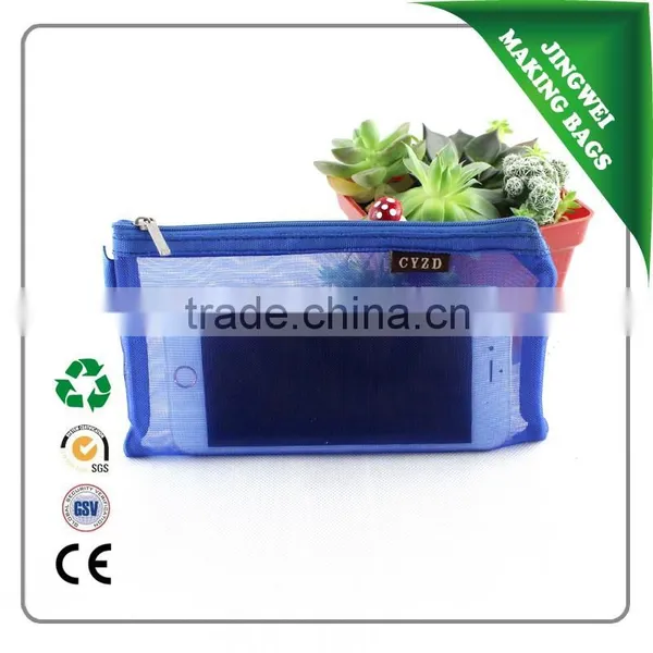2016 Hot Sale Fine Mesh Net Pencil Bags With Good Quality Cheap Price