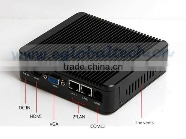 Fanless Mini PC With Intel Celeron J1900 2.0GHz Quad Core 4GB Ram 32GB SSD Dual Lan Win7/Win8/Linux photo-4