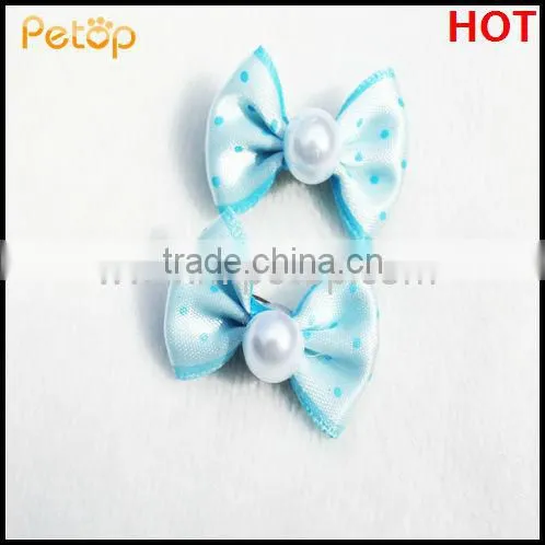 Ace1004 Wholesale Blue Pet Hair Bow