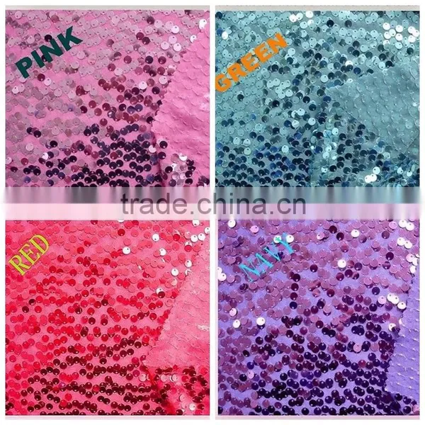 Net French Embroidery Beaded Sequin Lace Fabric for Ladies Suit