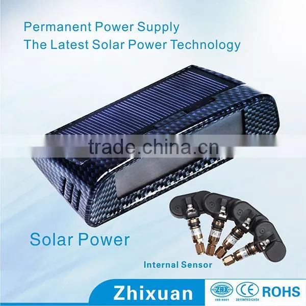 Solar Wireless Tire Pressure Monitoring and Alarm System Car Tyre Pressure Monitor photo-2