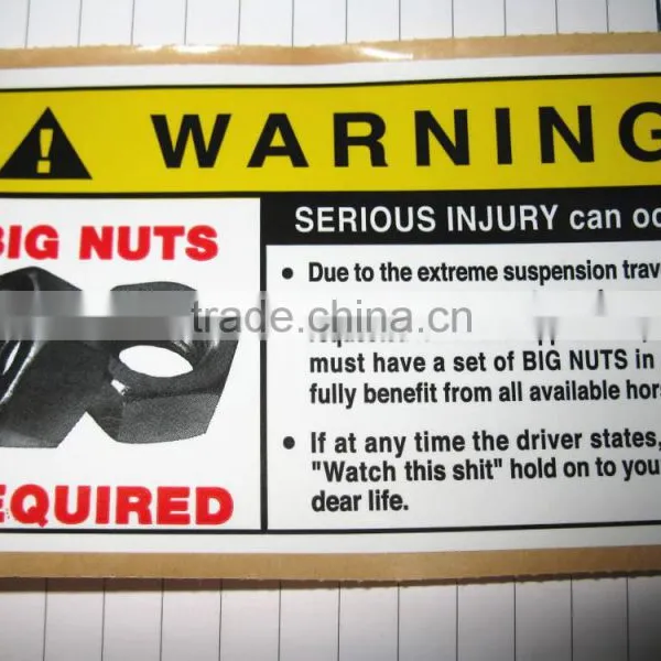Pet/dogs/road Durable Self-adhesive Warning Label Stickers for Security photo-4