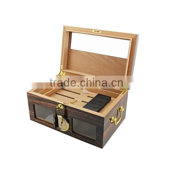 Wholesale Luxury Custom Unfinished Wooden Cigar Humidor photo-2