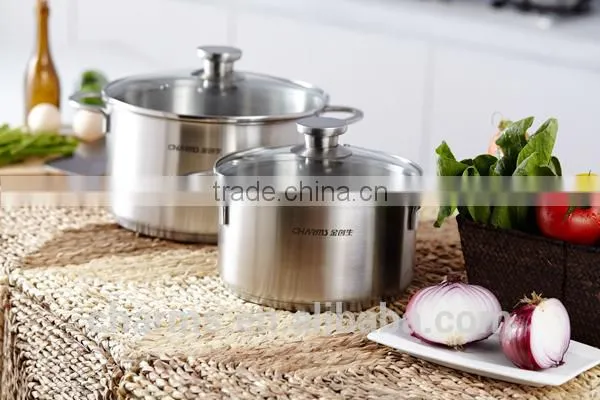 2016 High Quality Stainless Steel Cookware Set With Induction Bottom& Stainless Steel Food Steamer With Steel Lid photo-6