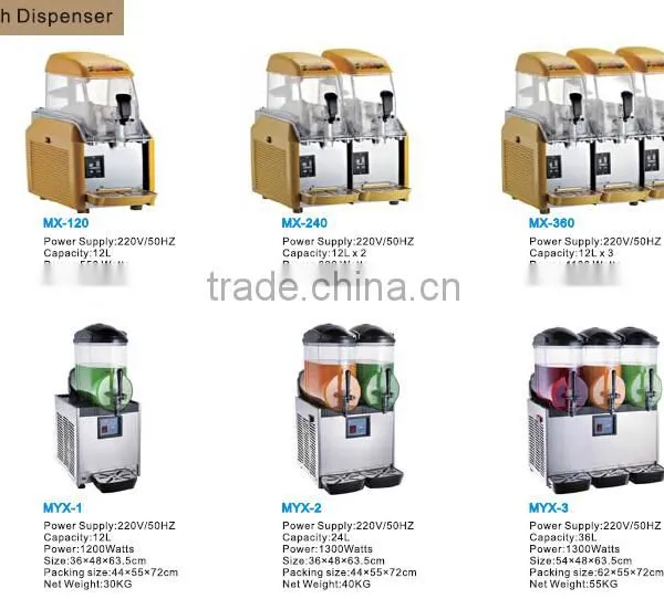 2017 Good Quality Hot Sale MYX-3 Large Capacity Slush Machine Iced Supermarket Liqour Making Machine photo-3