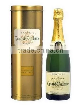 Manufacture Round Brandy Wine Metal Box China Tin Supplier